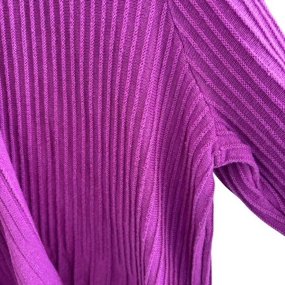 Charter Club Open Front Sweater Cardigan Size 1X Ribbed Office Casual Stretch - Picture 5 of 16